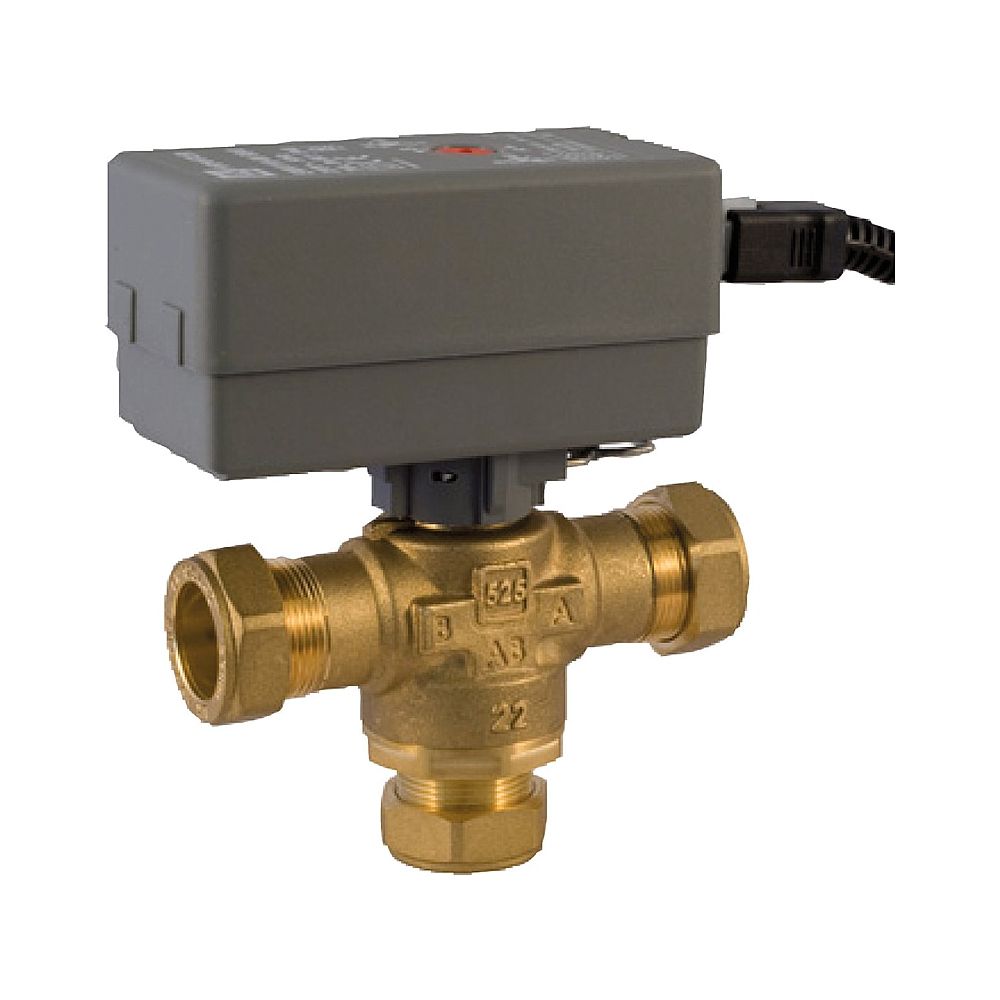 Vanne de commutation d'eau chaude Bosch WWV 28-1 28 mm, Kvs 6,5 pour pompes à chaleur air-eau