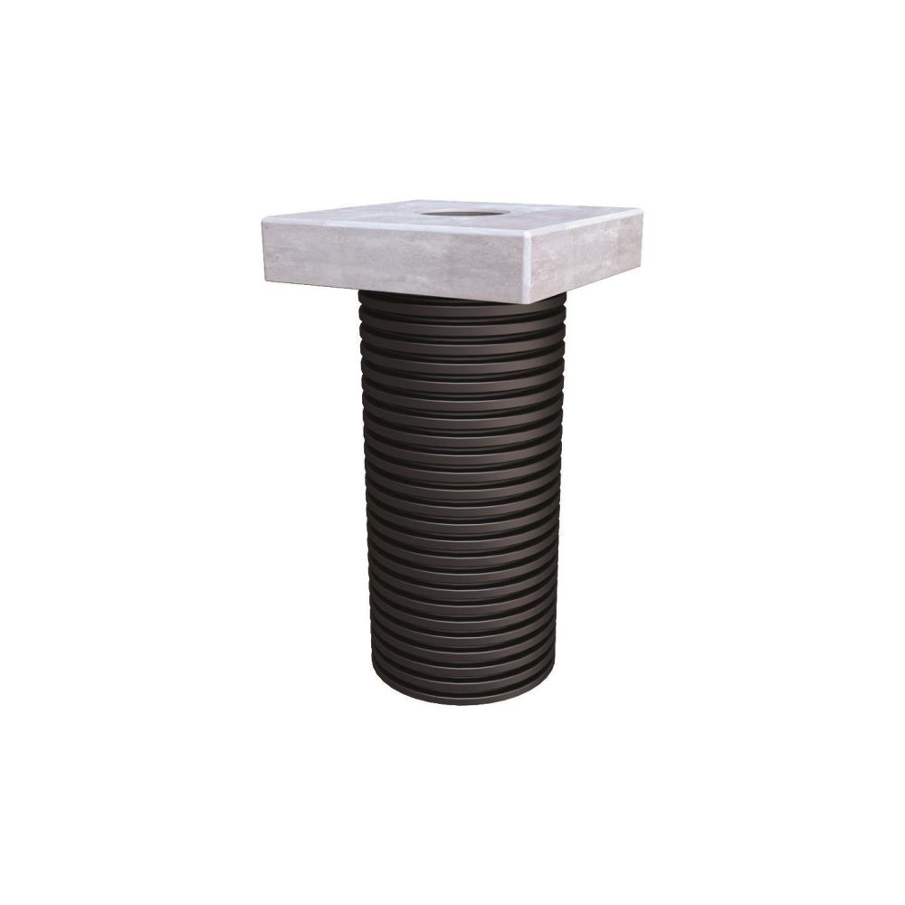 Hauff-Technik Fondations pour bornes de recharge ULF300 1x110, 755 mm, PVC/Béton polymère