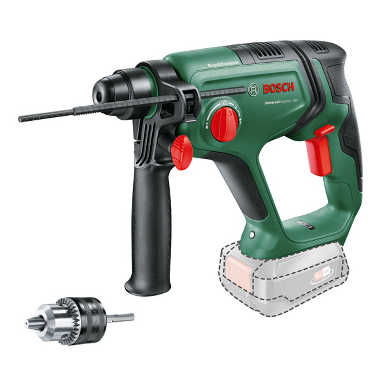 Bosch Perceuse-visseuse à percussion sans fil UniversalHammer 18V+SRE