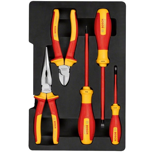 Kit d'outils Bosch VDE, 5 pièces, mixte