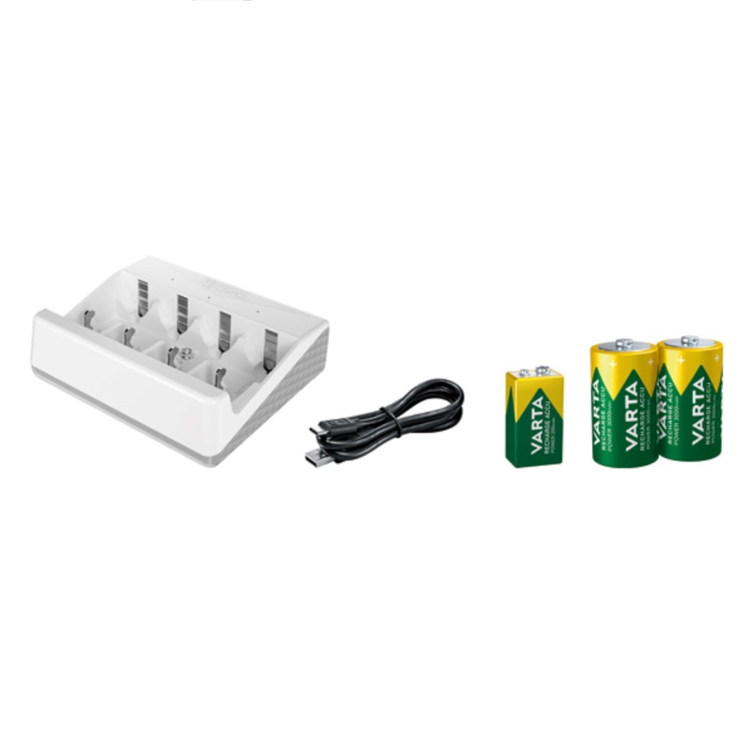Chargeur de batterie Bosch pour piles NiMH Varta D + bloc 9 V