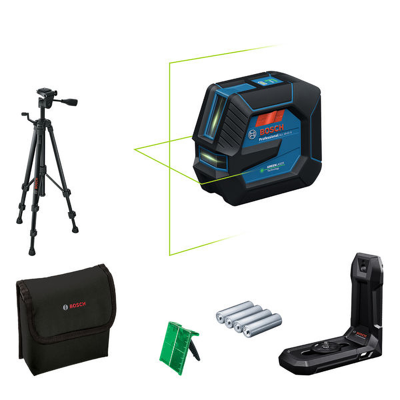 Bosch GLL 20-22 G+LB10+BT150 Ensemble laser de ligne - 0601065601