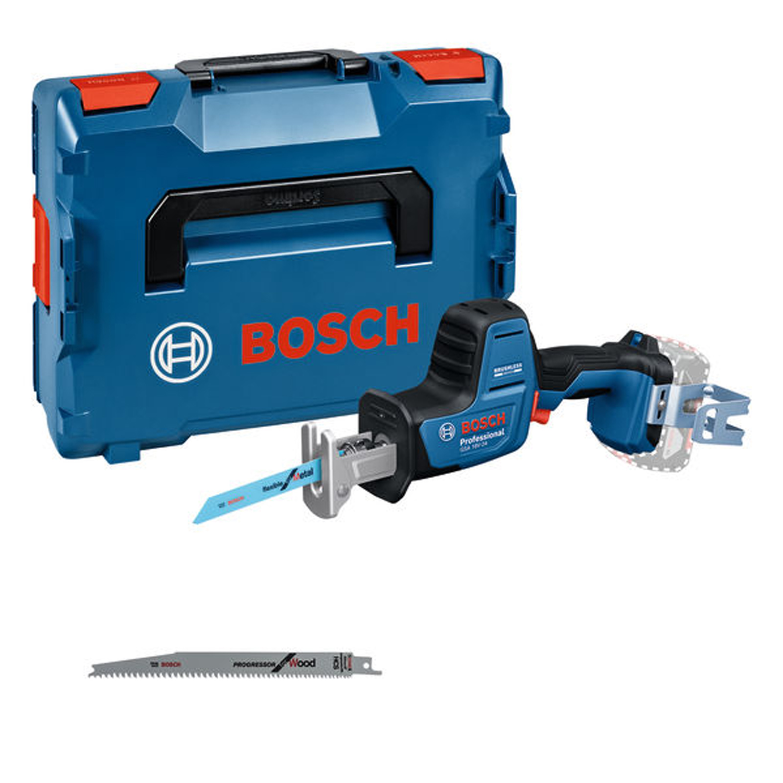 Scie alternative sur batterie Bosch GSA 18V-24 sans batterie et chargeur dans L-BOXX