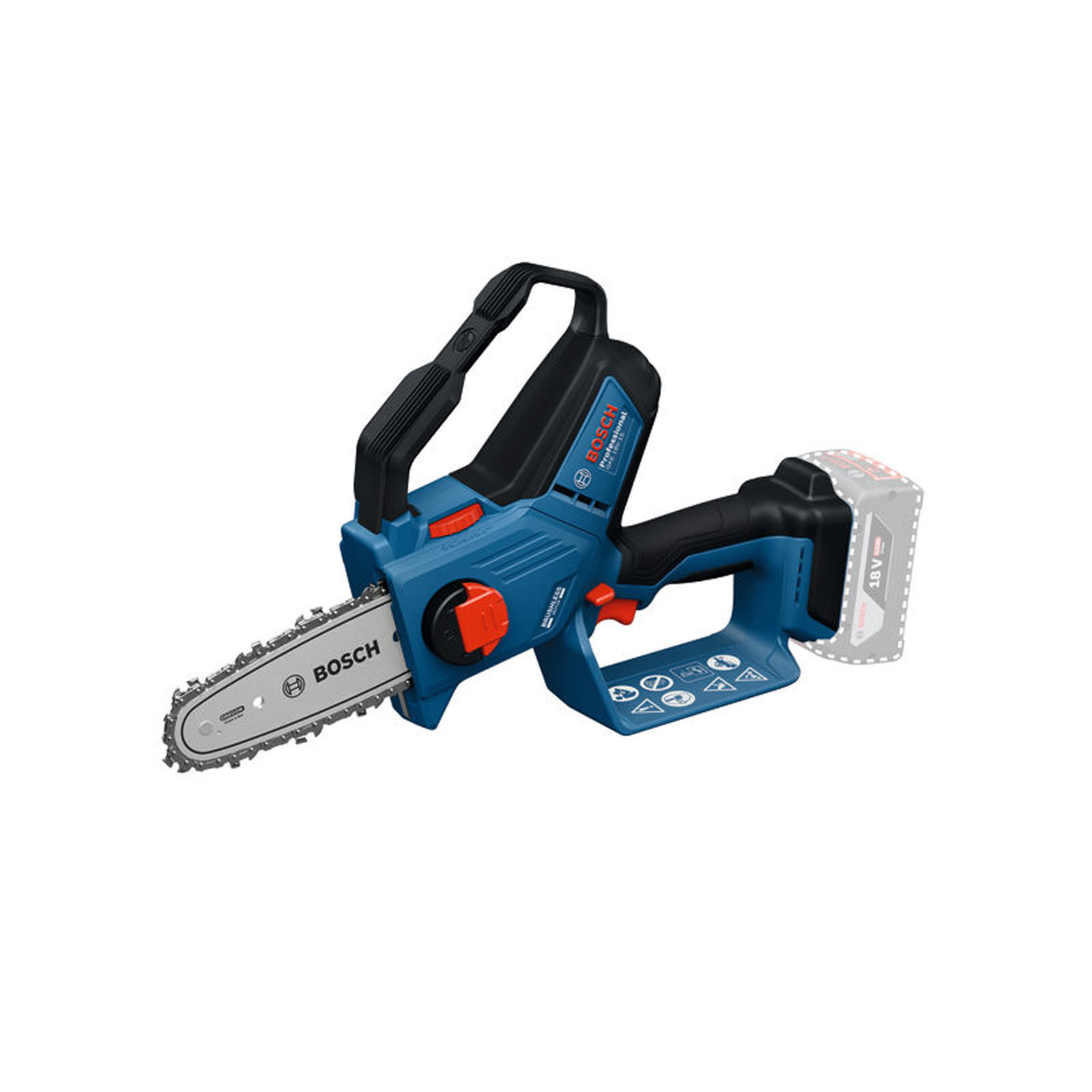 Scie d'élagage compacte Bosch GKE 18V-15 (sans outil ; C) - 06008D7000