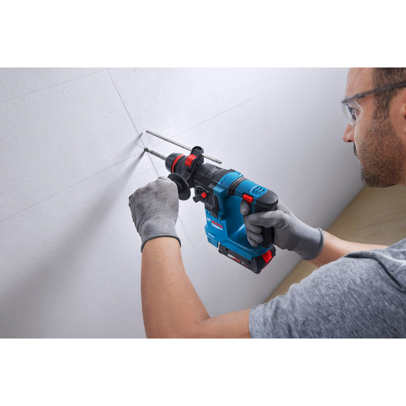 Bosch Marteau perforateur sans fil GBH 18 V-18 X Version Solo en carton, sans batteries/chargeur