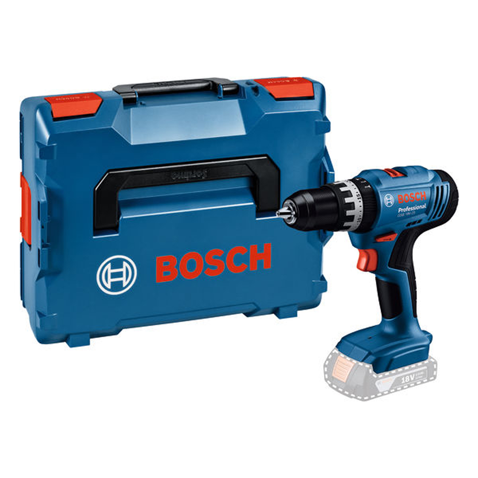 Perceuse-visseuse à percussion Bosch GSB 18V-25 sans batterie ni chargeur en L-BOXX