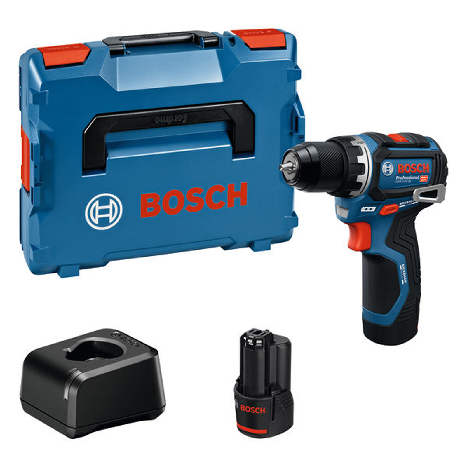 Perceuse-visseuse sans fil Bosch GSR 12V-32, 2x 2,0 Ah avec chargeur dans L-BOXX