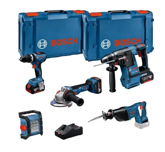 Set Bosch 18V Pro (GSB+BH+WS+SA+LI+3x5+GAL) - 0615A5007S