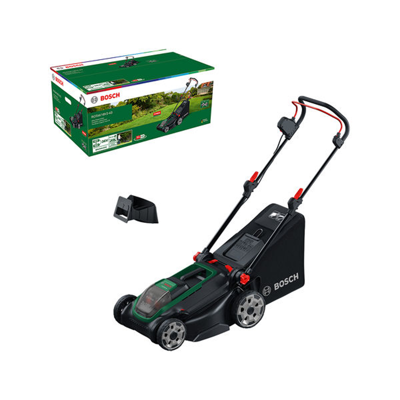 Bosch Tondeuse à gazon sans fil ROTAK 18V2-43 sans batterie ni chargeur