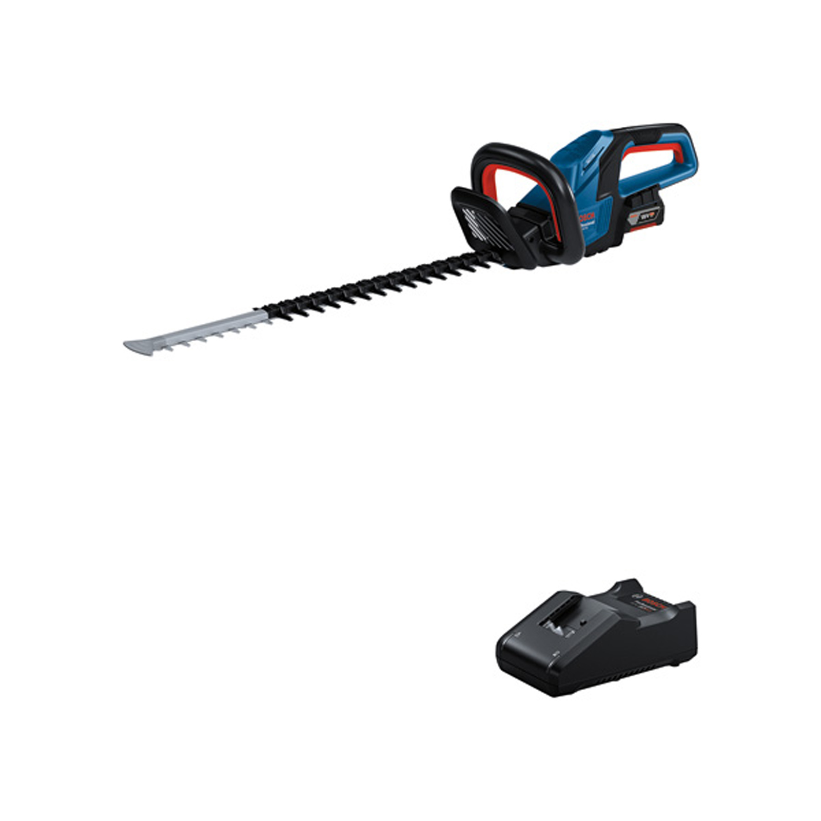 Taille-haie à batterie Bosch GHE 18V-60, 1x 4,0 Ah et chargeur