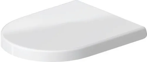Siège WC Duravit Darling New blanc brillant, 371x42x459mm, avec mécanisme d’abaissement automatique, garniture amovible, chevauchant