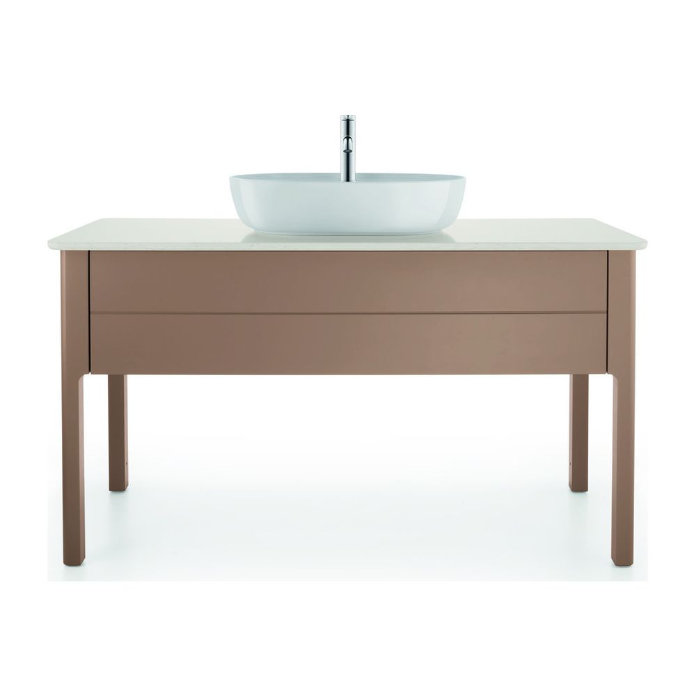 Duravit Luv lavabo à poser 600mm, blanc brillant, DuraCeram, ovale, avec trou de robinetterie 1 trou, sans trop-plein