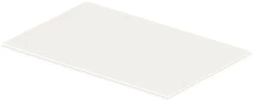 Duravit DuraSquare Insert en verre trempé 264x420x8mm, Blanc, pour consoles métalliques