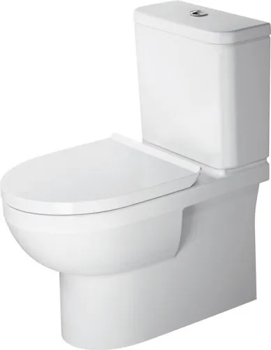 Duravit No.1 WC sur pied pour combinaison 650x365x420mm, blanc brillant, 6L, chasse d'eau profonde, sans rebord, montage horizontal sans réservoir