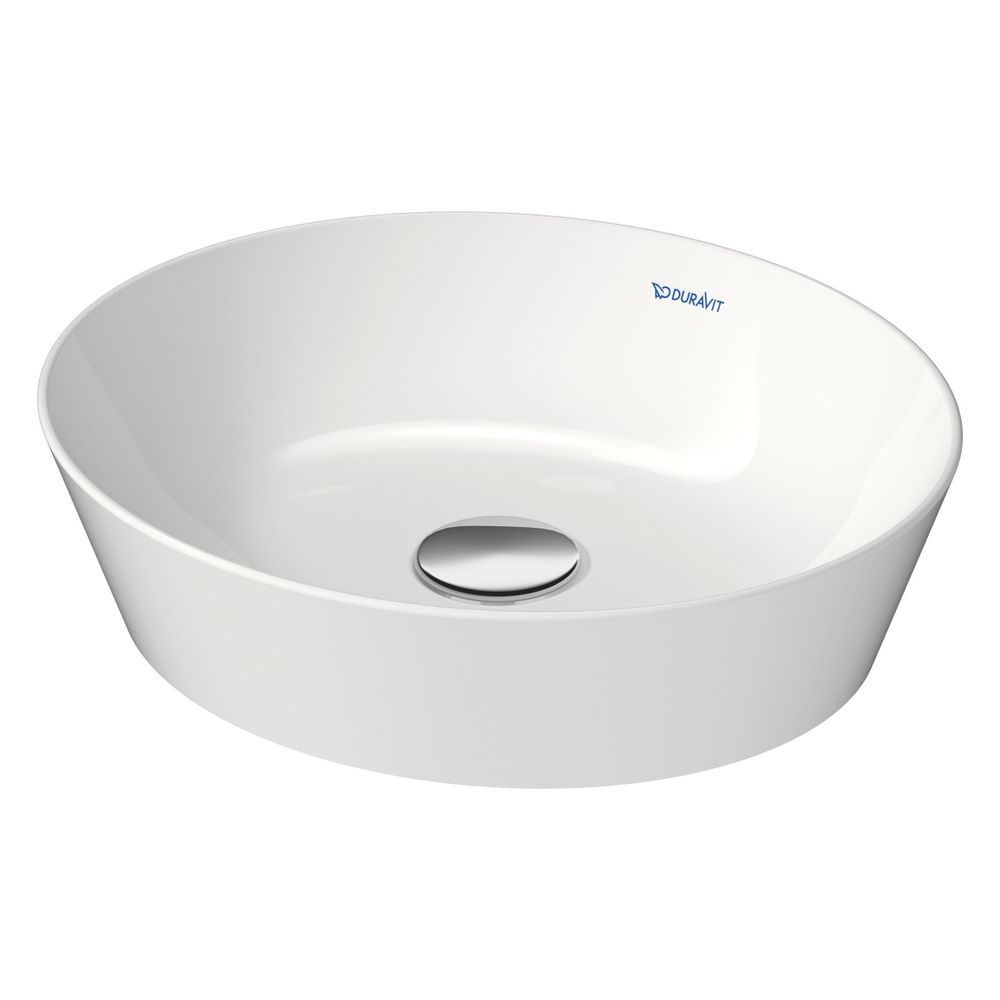 Duravit Cape Cod Lavabo à poser 400mm, blanc satiné, DuraCeram, ovale, sans trop-plein ni planche à robinetterie