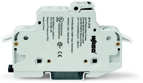 WAGO GmbH & Co. KG Porte-fusible 2 conducteurs 811-414