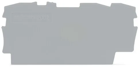 Plaque de fin et d'espacement TOPJOB S 2002-1391, 0,8 mm, polyamide, gris