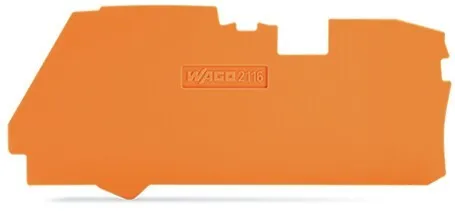 Plaque de finition intermédiaire WAGO 2116-1292