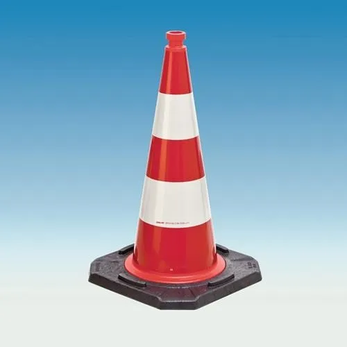 Cône de signalisation TL H. 500 mm certifié BAST, 2 bandes 33x33 cm