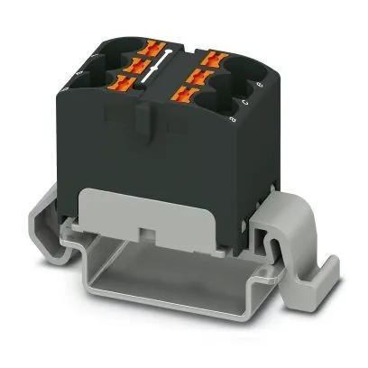 Bloc de distribution Phoenix Contact PTFIX 6X4-NS35A BK
