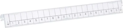 CobiNet 3030 099 Porte-étiquette rabattable 1/20 avec étiquette papier imprimée et couverture transparente