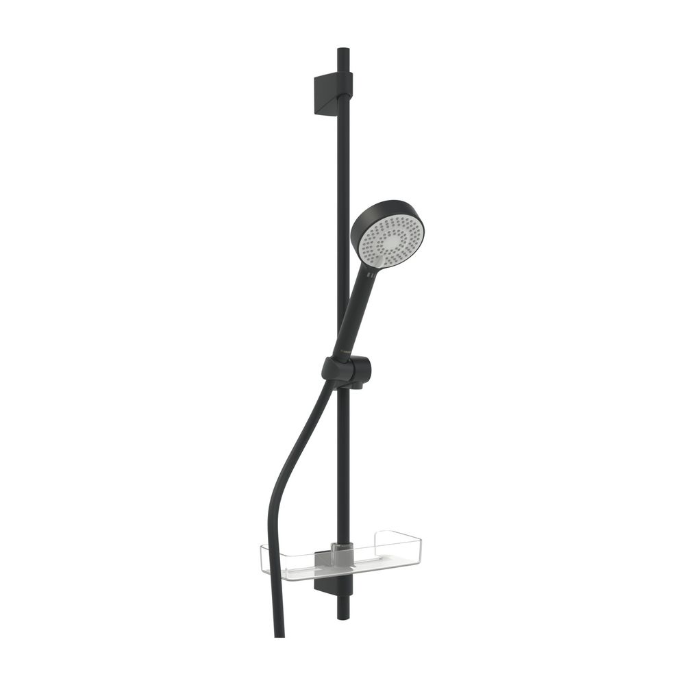 Kit de douche Hansa BasicJet, 3 jets, noir mat, 4467013333