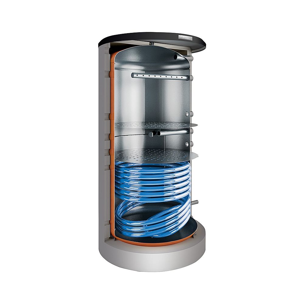 Bosch Ballon tampon Stora BSH 750-6 ERZ 1B pour pompe à chaleur, 750 litres, 1820x1030 mm, Argent