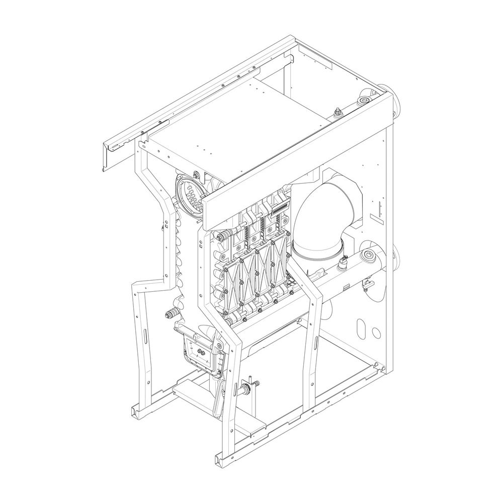 Bloc chaudière Bosch CLA-1, 5 éléments droit, 8738804581