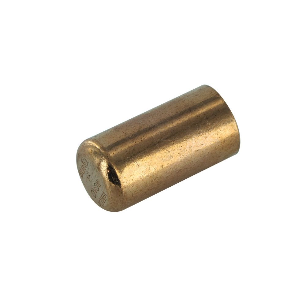 Bouchon Buderus Logafix à filetage extérieur cuivre 22 mm avec contour en V