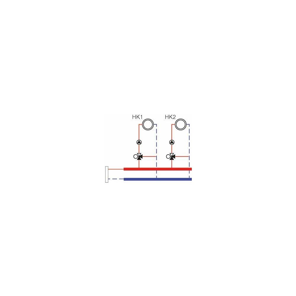 Buderus Logaplus Pack WE19.1 jusqu'à 15kW Circuit de chauffage V2/25/25 WHY80/60 HSM(15/4 plus 20/6) MM100