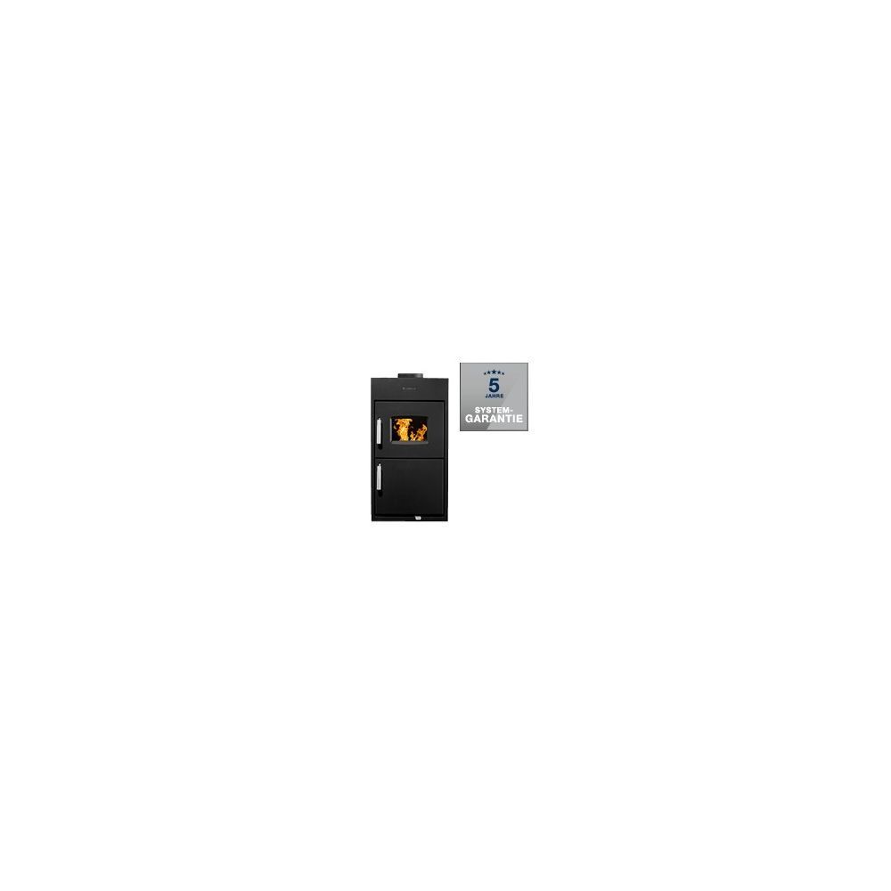 Kit Buderus Logaplus B12 avec TCA200 Logaflame, insert HLG217, battant de porte à droite, 10 kW, foyer à grille