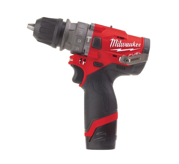 Perceuse-visseuse à percussion sans fil FUEL M12 FPDXKIT-202X 2x 2,0Ah | chargeur | coffret HD Milwaukee