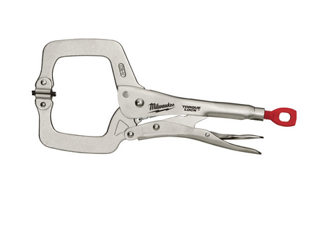 Pince de soudage Milwaukee TORQUE LOCK avec mâchoires mobiles, 280 mm de long