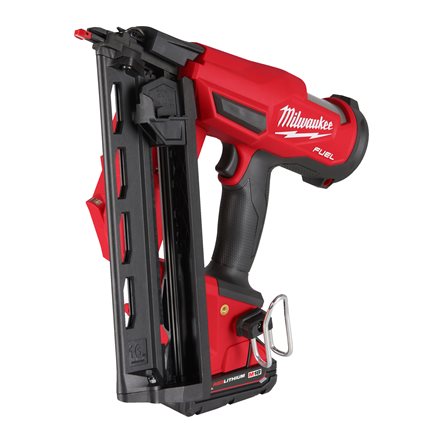 Cloueur sans fil Milwaukee FUEL M18 FN16GA-202X, 2 batteries 2,0 Ah et chargeur en boîte HD