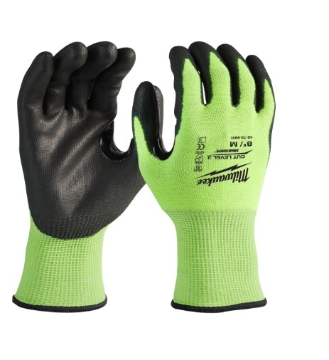 Gants de protection anti-coupure classe 3 Milwaukee Hi-Vis (lot de 144) — lot de 144 pièces