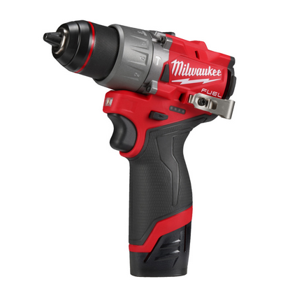 Perceuse-visseuse compacte sans fil M12 FUEL Milwaukee 2x 2,0 Ah + chargeur