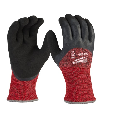 Gants de protection contre les coupures Milwaukee classe D en isolation hiver - Lot de 12 (taille 7/S) — lot de 12 pièces