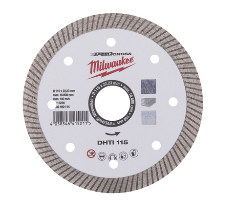 Meuleuse diamant Milwaukee Speedcross DHTi