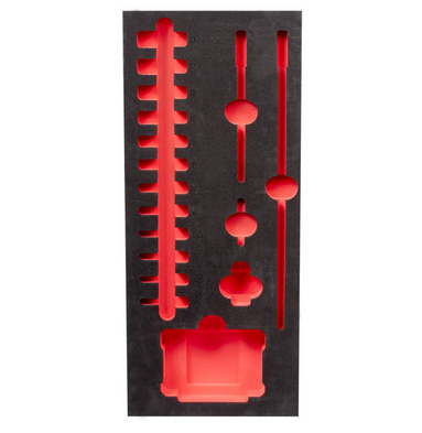 Insert en mousse Milwaukee 1/3 pour douilles à choc SHOCKWAVE 1/4" longue pour chariot d'atelier 78 cm