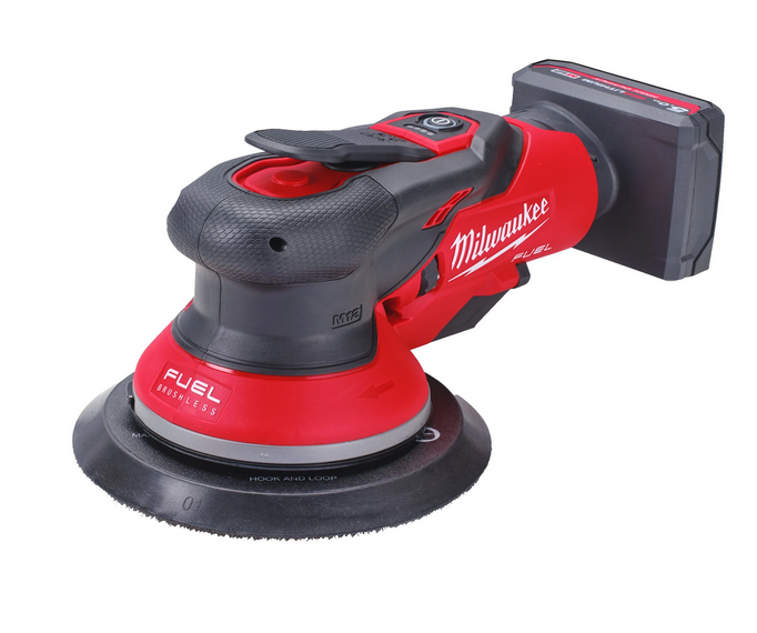 Milwaukee Ponceuse excentrique sur batterie M12 FUEL 150 mm M12 FROS2.5-502X, 12V, 2x 5,0 Ah HB et chargeur en HD-BOX