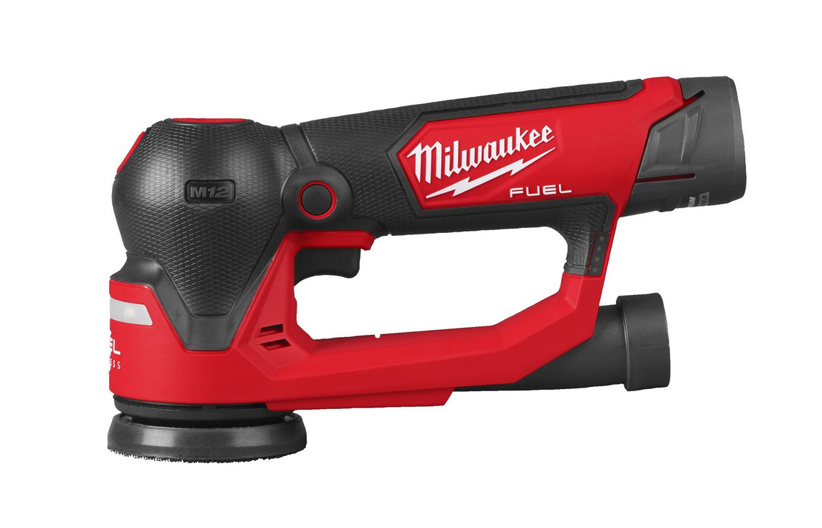 Ponceuse excentrique M12 Fuel Milwaukee 75 mm M12FSDR75-202B, 2 batteries 2,0 Ah et chargeur