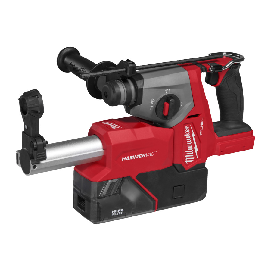 Perforateur combiné Milwaukee M18FHACDDE-0C M18 FUEL™ SDS-PLUS avec aspiration de poussière