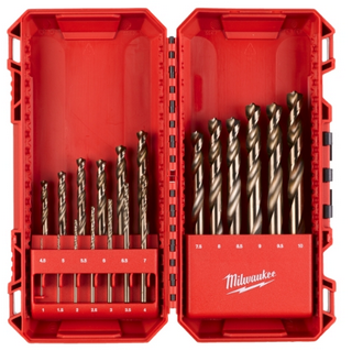 Jeu de forets HSS-G RED COBALT 19 pièces Milwaukee dans cassette PACKOUT