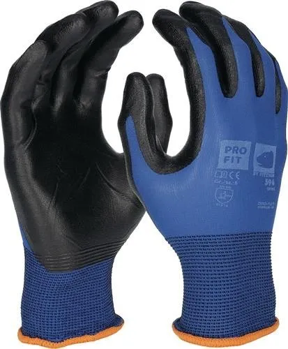 Gant Pro Fit SPIKE Taille 8 bleu/noir EN 388/EN 407 PSA II