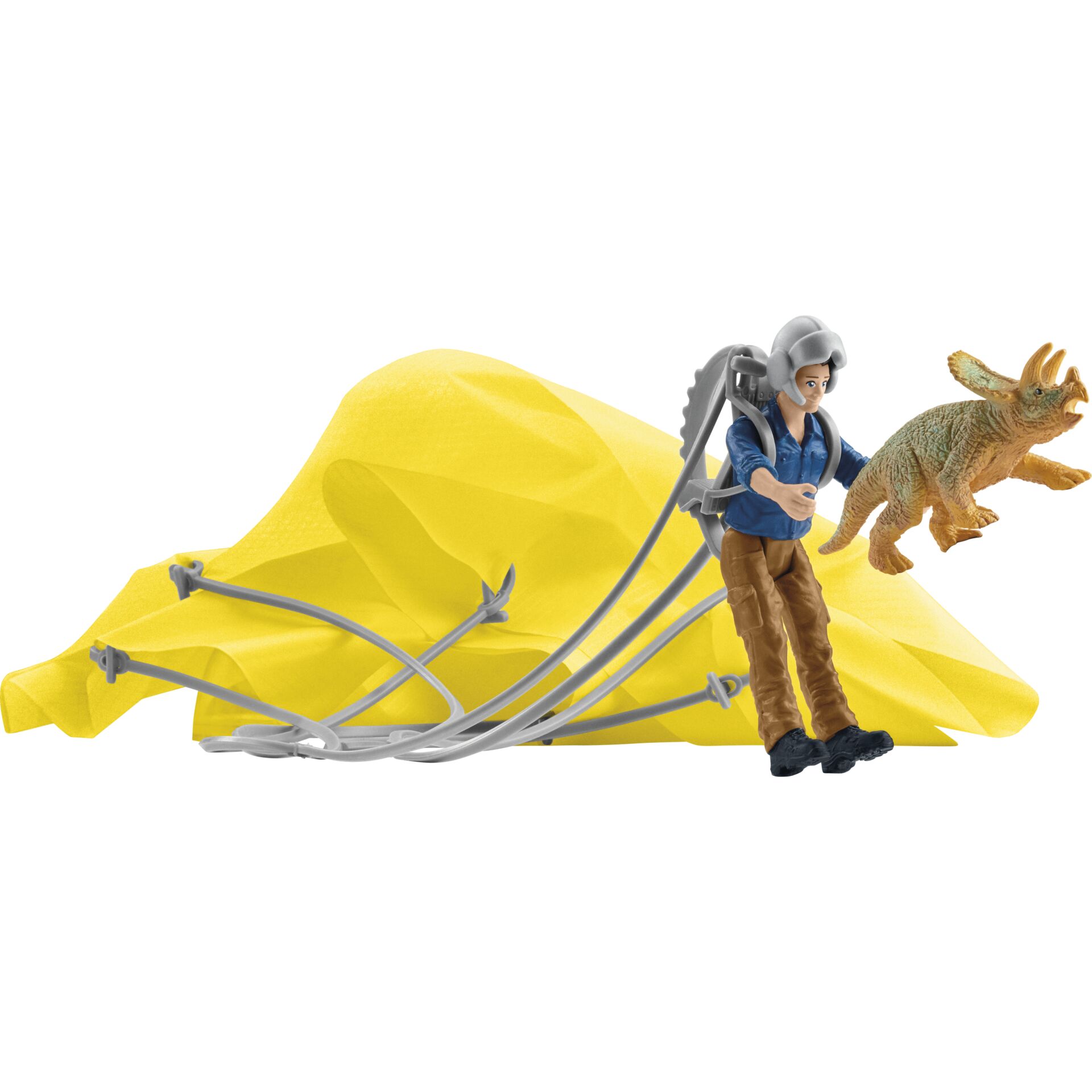 Schleich® Tricératops Sauvetage en parachute 41471