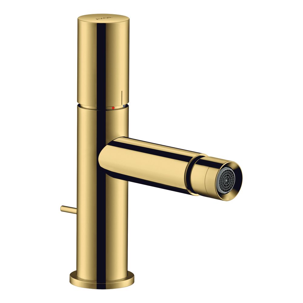 Mitigeur bidet Hansgrohe AXOR Uno, 5 l/min, Zerogriff, évacuation par tige de traction, finition Or poli