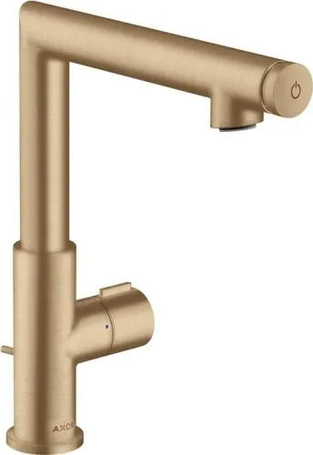 Mélangeur de lavabo Axor Select UNO 220 bronze brossé