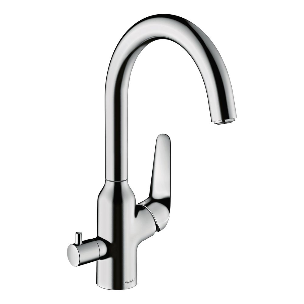 Hansgrohe Focus M42 Mitigeur monocommande de cuisine 220mm, 10l/min Robinet d'arrêt, 1jet, Chromé