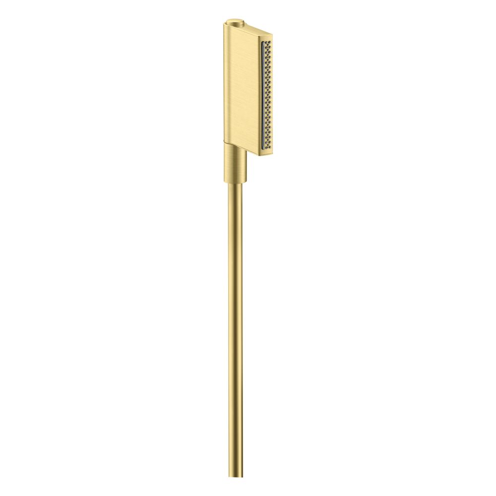 Pommeau de douche Hansgrohe AXOR One 2 jets, 124x24 mm, laiton brossé