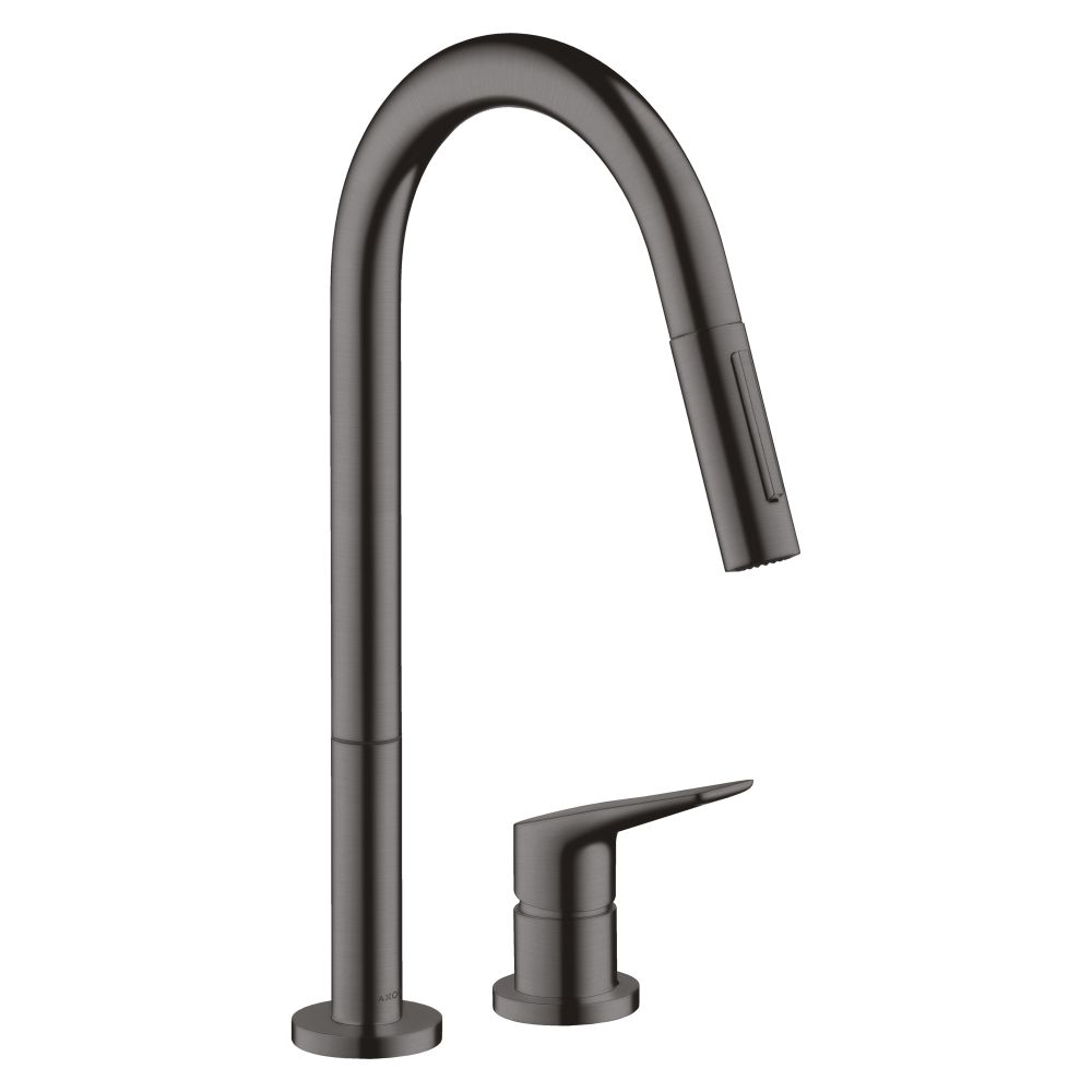 Axor 2-L mitigeur monocommande Citterio DN 15 m douchette télescopique noir chrome brossé